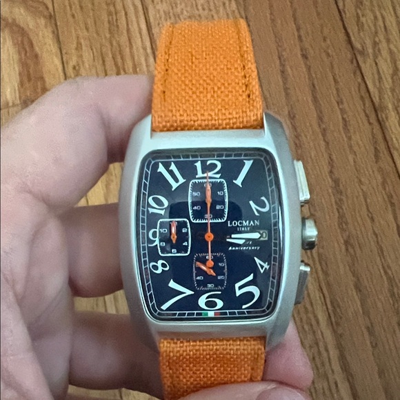 Orange Strap Rectangular Watch - Picture 3 of 3